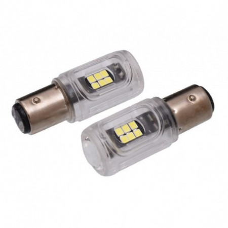 Bec led auto frana BAY15D set 2 bucati - Img 3