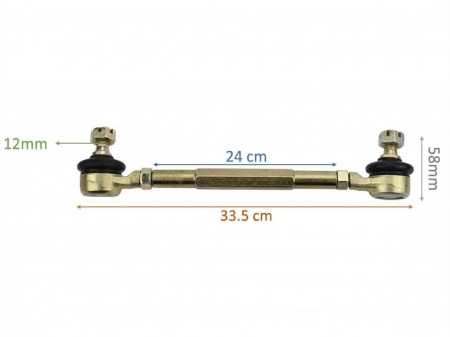 Bieleta directie cu capete de bara ATV 110cc 250cc - 240mm, M12 - Img 4
