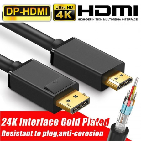 Cablu Display Port - Hdmi 3m
