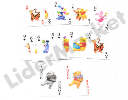 Carti de joc pentru copii - imprimeu Winnie the Pooh