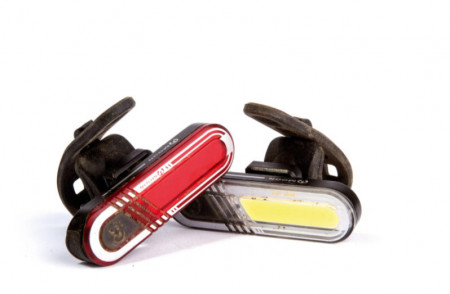 Far fata si stop spate 7 LED, reincarcabile USB