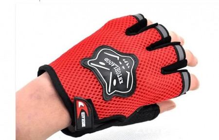 Far fata zoom, stop spate laser, manusi half finger, set kit complet, negru - Img 4