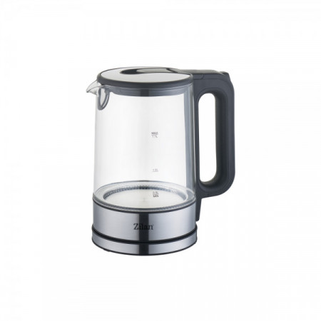 Fierbator cu LED albastru Zilan 1.7L, 2200 W, transparent