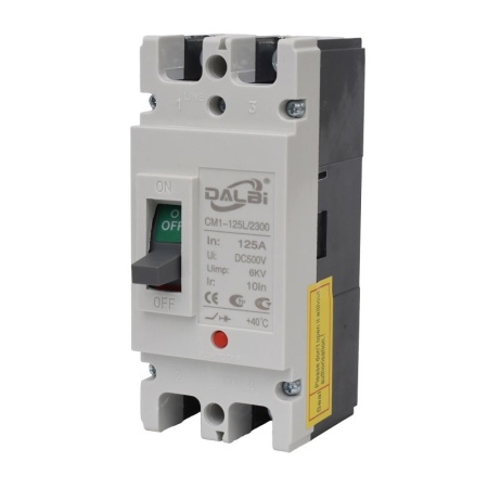Intrerupator de Circuit Solar MCCB 2P-125A / 500V DC - Img 2