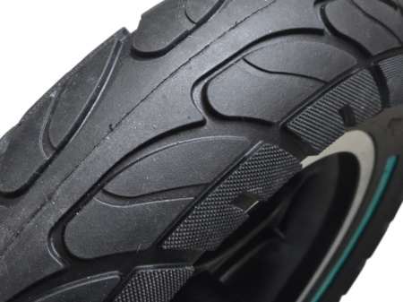 Janta cu disc frana si cauciuc solid plin de strada trotineta 10 x 2.50 inch - Img 2