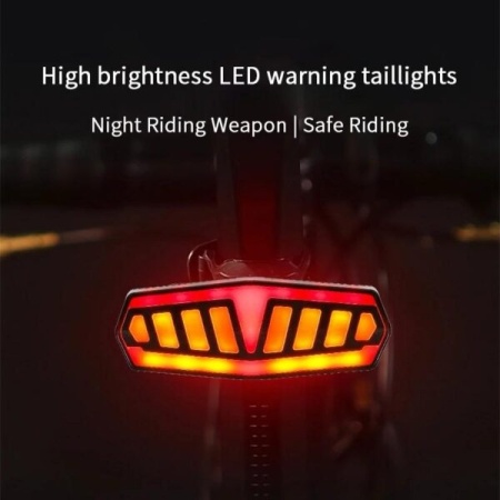 Lampă spate LED pentru bicicletă cu luminozitate ridicată Telecomandă fără fir - Img 2