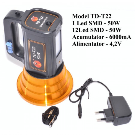 Lanterna cu Led 50W + 50W 12 Led ,TD-T22 - Img 3