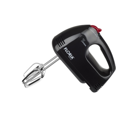 Mixer de mana Floria ZLN-7567 Negru, Putere 150 W, 7 viteze, Buton eliberare accesorii