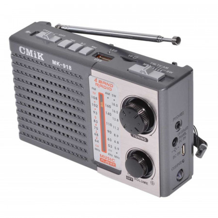 Radio portabil MK918 cu 3 benzi si lanterna