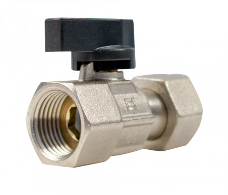 Robinet cu olandez nedemontabil 1/2"FF 1/2"F - Img 2