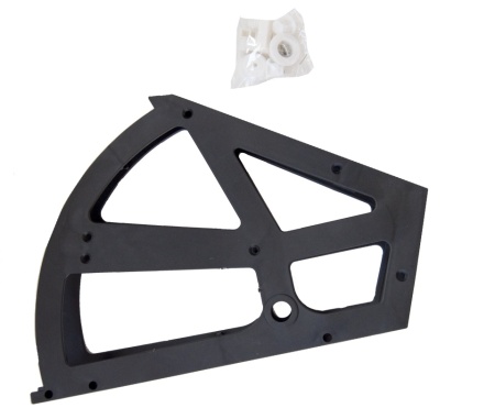 Set suport pantofar plastic negru doua randuri - Img 2