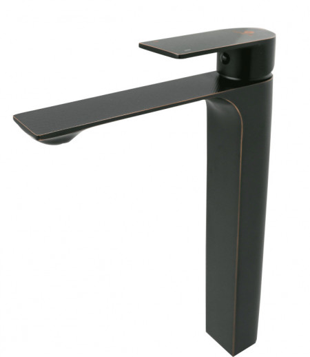 Baterie lavoar tip stalp Ermetiq; gama STYLISH negru