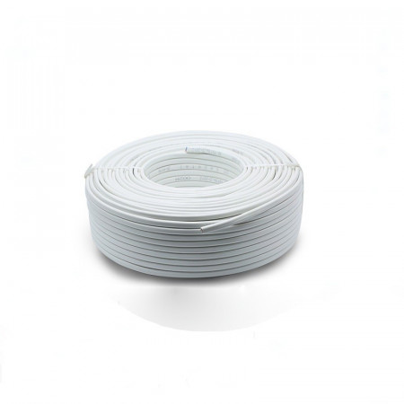 Cablu electric plat alb 2x0,5mm (MYYUP) 100m/rola - Img 4