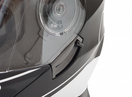 Casca moto FGN flip-up, cu ochelari incorporati, negru + gri mat - Img 5