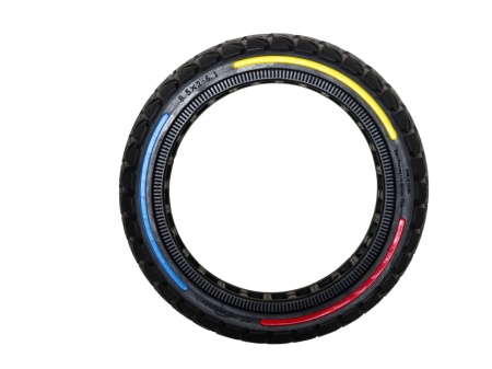 Cauciuc solid plin trotineta 8.5 x 2 - 6.1, cu dungi colorate - Img 4
