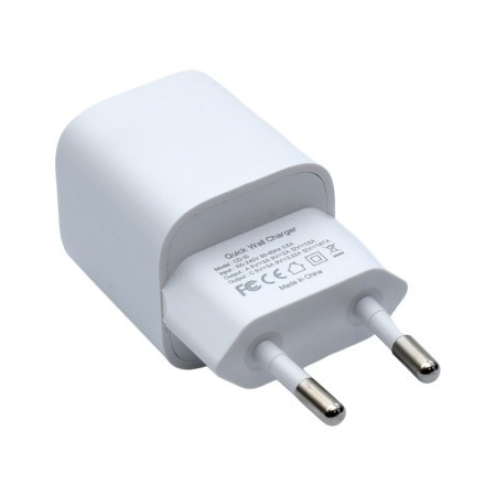 Incarcator Retea Rapid cu Tip C PD 20W si USB QC3.0 18W, Alb, CD-10 - Img 2
