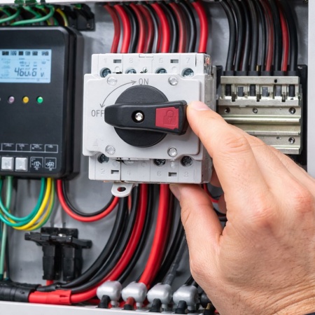Intrerupator DC Fotovoltaic 4 Poli 1500V 32A PV Switch Disconnector - Img 2