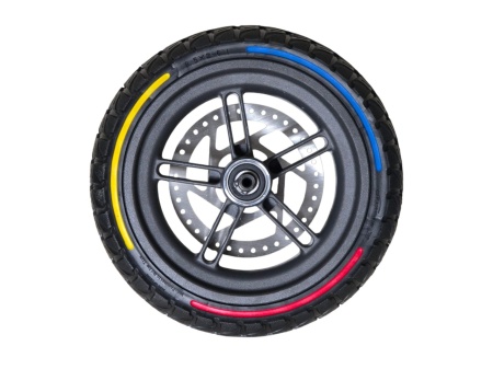 Janta cu disc frana si cauciuc solid plin trotineta 8.5x2-6.1 - Img 3
