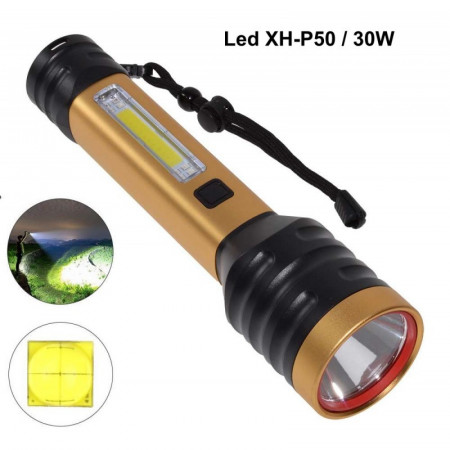 Lanterna 30W LED CREE XH-P50 + COB - Img 4