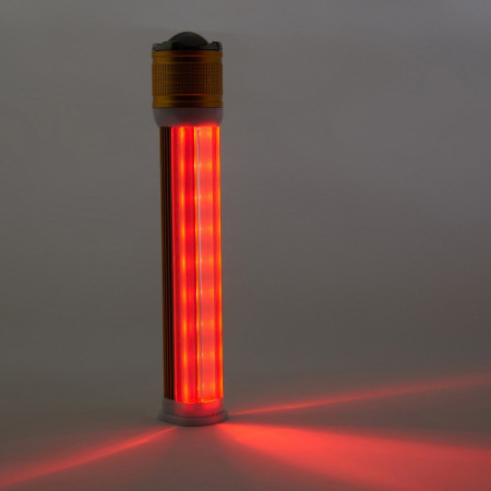 Lanterna De Mana Cu Acumulator,1led XLT6 + COB Led Alb-Rosu - Img 3