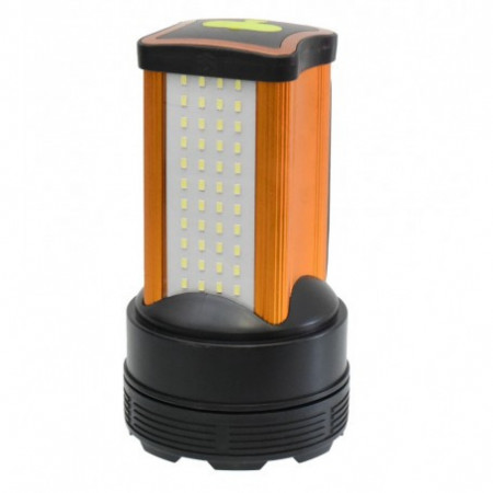 Lanterna profesionala cu lumina laser led alb-albastru 500W si functie de powerbank - Img 2
