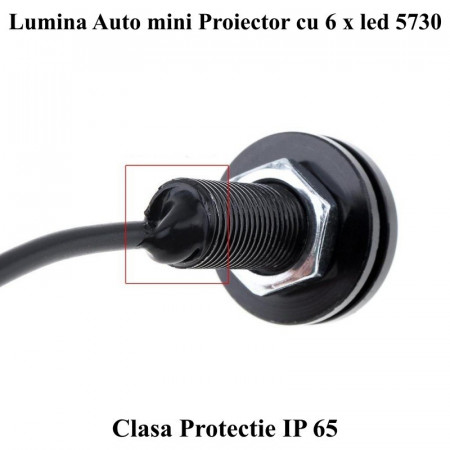 Led auto 23mm - 12V , 5730 alb + galben , 2 buc / set - Img 2
