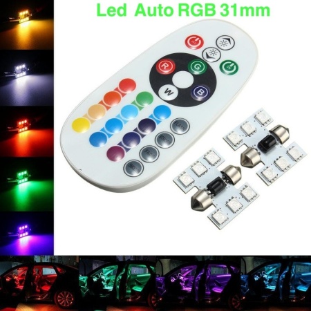 Led RGB Auto cu Telecomanda diferite marimi - Img 6