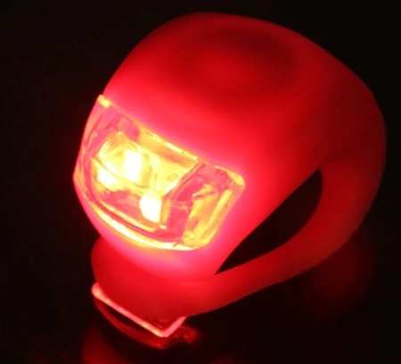 lumini de siguranta bicicleta, led 3 moduri iluminare, silicon, set 2 bucati - Img 5