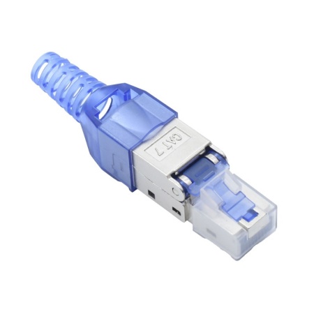 Mufa RJ45 CAT 7 - S/FTP Metalica Albastru / Fara Sertizare - Img 3
