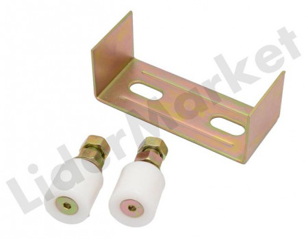 Placa cu doua role ghidaj pentru poarta sau usa culisanta 41mm - Img 2
