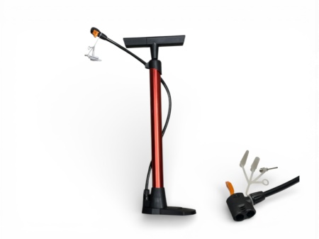 Pompa de bicicleta din aluminium ,cu accesorii umflare mingi si articole gonfalbile - Img 2