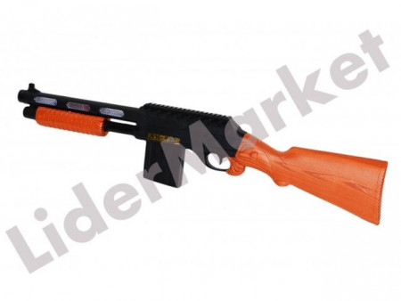 Pusca de jucarie AK-998 cu efecte de lumini si gloante de plastic