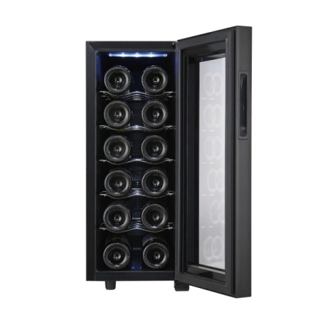 Racitor pentru vinuri Zilan ZLN4682 - 12 sticle, 33 L, iluminare LED, control termic 12-18°C - Img 2