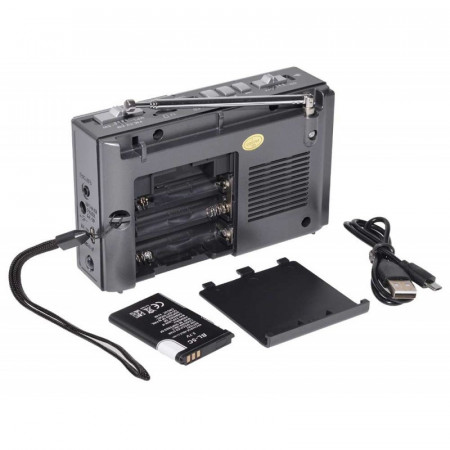 Radio portabil MK918 cu 3 benzi si lanterna - Img 2