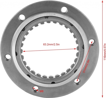 Rulment bendix ATV CF Moto 500 - Img 3