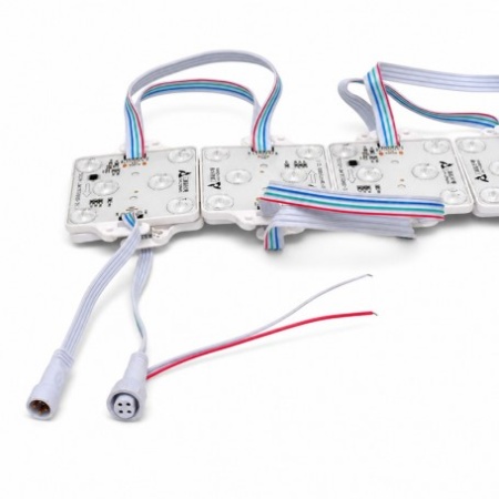 Set 20 Module LED RGB Adresabile 24V, 6 LED 3030, IP65, SM16703 - Img 3