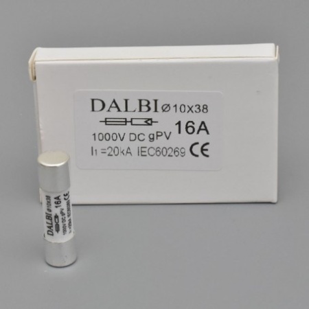 Siguranta Fuzibila Fotovoltaica 16A / 1000V DC - Ø10x38mm - 10Buc/Set - Img 3