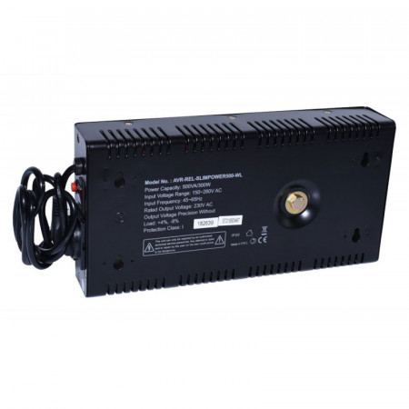 Stabilizator de tensiune slimpower cu releu AVR-500VA - Img 2