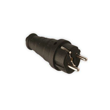 Stecher Cauciuc , Negru , 16 A ,Tensiune 250V