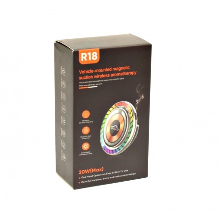Suport Auto Magnetic cu Incarcare Wireless 20W si Aromaterapie / R18 - Img 4