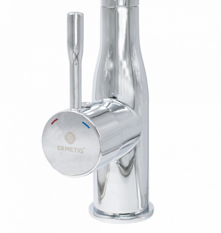 Baterie bucatarie teava inox 90° crom - Img 4