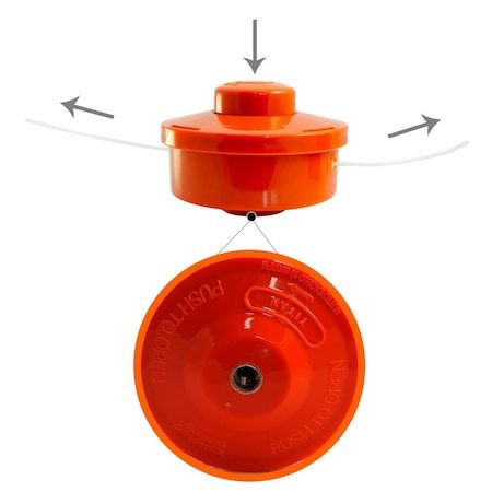 Cap rezerva pentru motocoasa/trimmer, fir – 2 mm, filet prindere M10 - Img 2