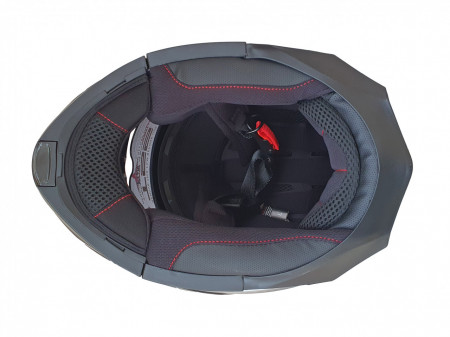 Casca moto FGN flip-up, cu ochelari incorporati, negru + gri mat - Img 6