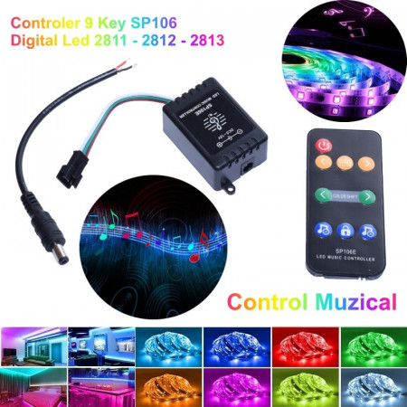 CONTROLER LED MUSIC PIXEL SP106E / 2811-2812