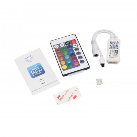 Controler smart magic WiFi LED RGBW + telecomanda 24 taste