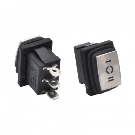 Intrerupator IRS mic cu inox 6A-3P / KCD1 - 23x17x30mm - Img 2