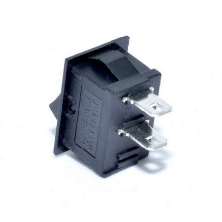 Intrerupator mic IRS 220V negru 2P, 21X15mm - Img 2