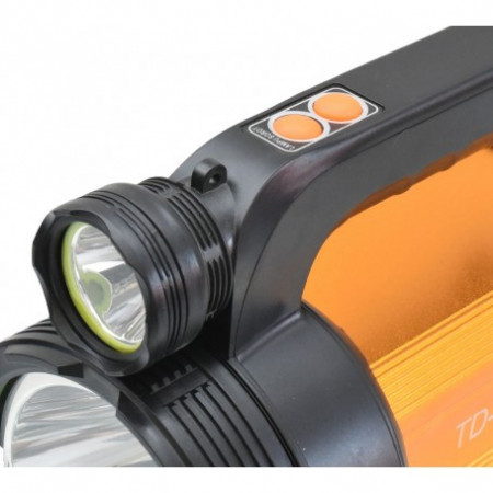 Lanterna profesionala cu lumina laser led alb-albastru 500W si functie de powerbank - Img 3