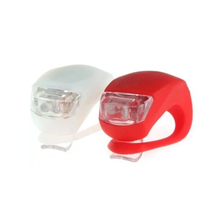 lumini de siguranta bicicleta, led 3 moduri iluminare, silicon, set 2 bucati