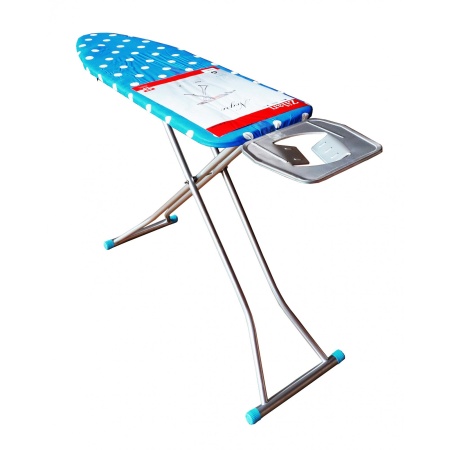 Masa de calcat ZILAN ZLN 7666, suprafata de lucru 110x33 cm, blat plasa metalica, suport pentru fierul de calcat